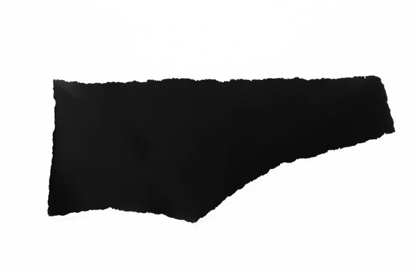 Schwarzes Zerrissenes Papier Auf Grauem Hintergrund Abzocke Bei Sammelpapier — Stockfoto