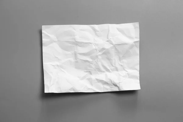 空白肖像模型皱巴巴的纸 小册子杂志孤立的灰色 多变的背景 白皮书孤立的灰色 — 图库照片
