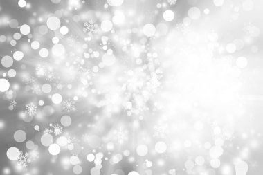 Kar taneleriyle soyut noel arkaplanı