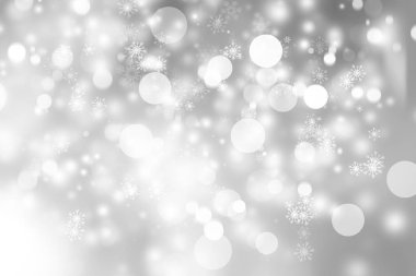 Kar taneleriyle soyut noel arkaplanı