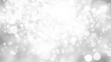 beyaz kar bulanıklığı soyut arka plan. Bokeh Noel bulanık güzel parlak Noel ışıkları