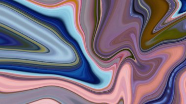 Yağlı boya çizgileri ve mermerden oluşan sıvı soyut bir arkaplan. Modern model. 3d illüstrasyon