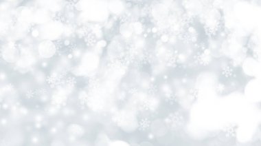 beyaz kar bulanıklığı soyut arka plan. Bokeh Noel bulanık güzel parlak Noel ışıkları