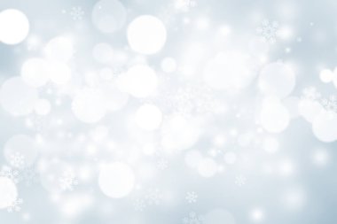 Kar taneleri ve yıldızlı Noel arkaplanı.