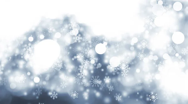 Fondo Navidad Con Copos Nieve —  Fotos de Stock