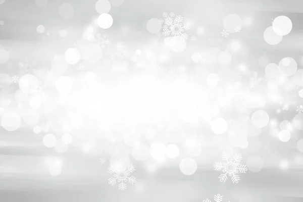 Fondo Navidad Con Copos Nieve Nieve —  Fotos de Stock