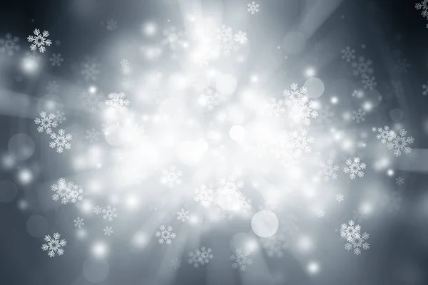 Fondo Navidad Con Copos Nieve —  Fotos de Stock