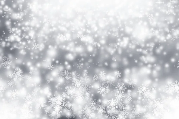 Sfondo Natale Con Fiocchi Neve Illustrazione Vettoriale — Foto Stock