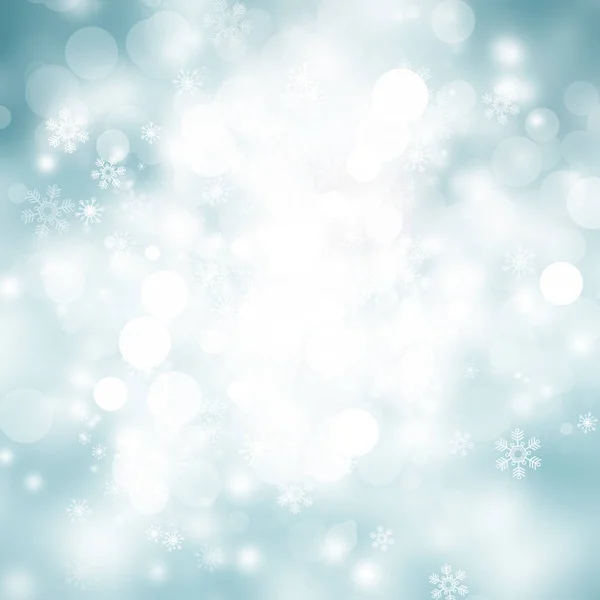 Kar Taneleri Karlı Noel Arkaplanı — Stok fotoğraf