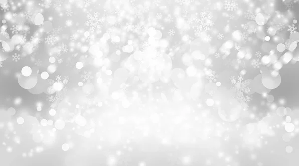 Абстрактный Светло Серый Фон Снежинками — стоковое фото