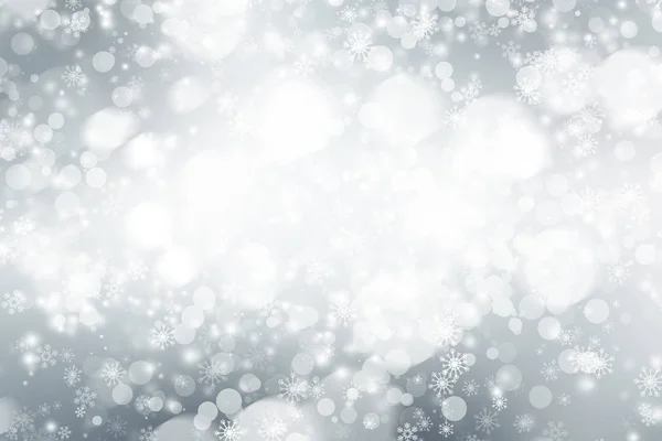 Fondo Navidad Con Copos Nieve Nieve —  Fotos de Stock