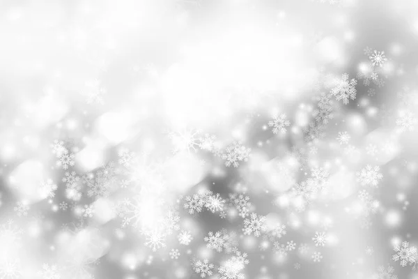 Kar Taneleriyle Soyut Noel Arkaplanı — Stok fotoğraf