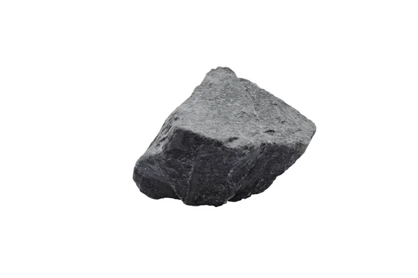 Black Stone White Background Different Rock — Stockfoto