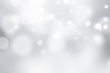 Bokeh lambalı beyaz soyut arkaplan