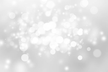 abstract background with white bokeh lights
