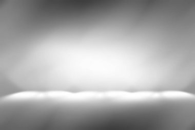 yumuşak gri studio Oda arka plan, gri zemin zemin ile spot.