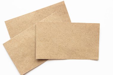 Brown blank portrait. brochure magazine isolated on gray, changeable background / brown paper isolated on gray