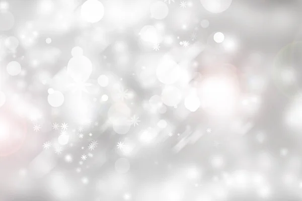 Kar Taneleriyle Soyut Noel Arkaplanı — Stok fotoğraf