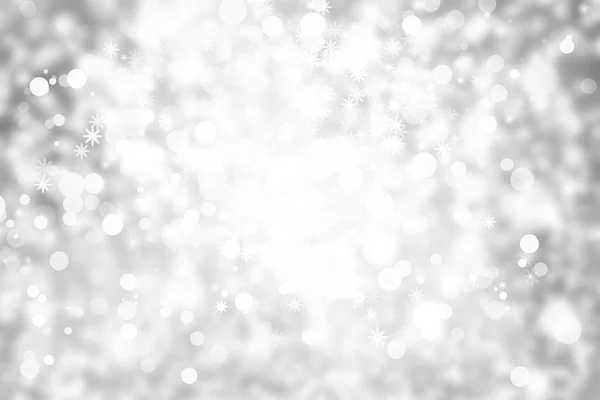 White Background Snowflakes Christmas Abstract Texture — Zdjęcie stockowe