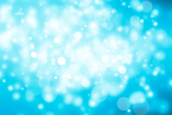 White Circle Blue Blur Abstract Background Bokeh Christmas Blurred Beautiful — Stock Photo, Image