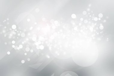 Beyaz bulanık arkaplan. Bokeh Noel 'i güzel, parlak Noel ışıklarını bulanıklaştırdı