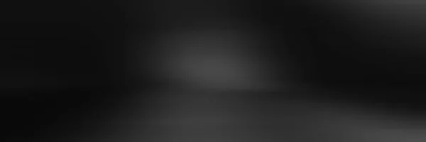 Perspectief Vloer Achtergrond Zwarte Kamer Studio Met Grijze Verloop Spotlight — Stockfoto