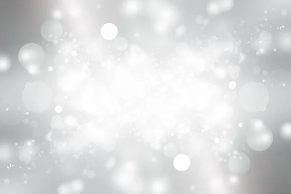 Beyaz Bulanık Arkaplan Bokeh Noel Güzel Parlak Noel Işıklarını Bulanıklaştırdı — Stok fotoğraf