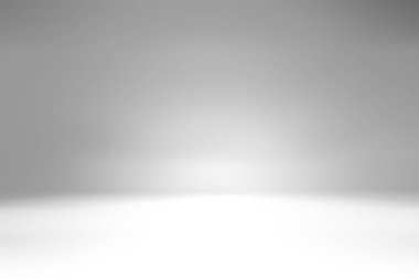 yumuşak gri studio Oda arka plan, gri zemin zemin ile spot 