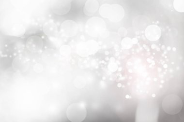 beyaz kar bulanıklığı soyut arka plan. Bokeh Noel bulanık güzel parlak Noel ışıkları