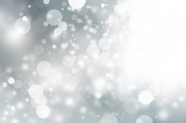 beyaz kar bulanıklığı soyut arka plan. Bokeh Noel bulanık güzel parlak Noel ışıkları