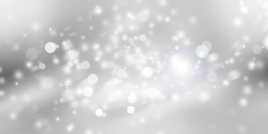 beyaz kar bulanıklığı soyut arka plan. Bokeh Noel bulanık güzel parlak Noel ışıkları