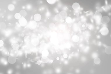 beyaz kar bulanıklığı soyut arka plan. Bokeh Noel bulanık güzel parlak Noel ışıkları