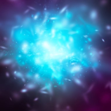 Beyaz bokeh bulanıklık arka plan / daire mavi arka plan ışık / ışık arka plan