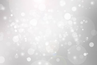 Beyaz bulanık arkaplan. Bokeh Noel 'i güzel, parlak Noel ışıklarını bulanıklaştırdı