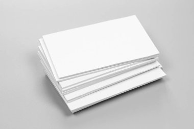 business card on white background, close up