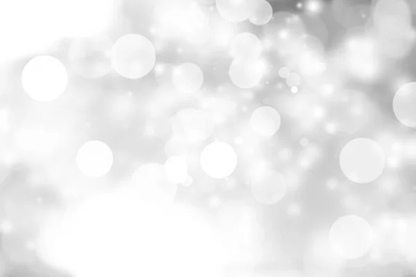 Blanco Difuminado Fondo Abstracto Bokeh Navidad Borrosa Hermosas Luces Navidad —  Fotos de Stock