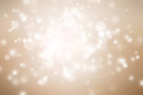 Light Brown Snow Blurred Abstract Background Bokeh Christmas Blurred Beautiful — Foto de Stock