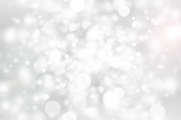 Bílé Rozmazané Abstraktní Pozadí Bokeh Vánoce Rozmazané Krásné Lesklé Vánoční — Stock fotografie