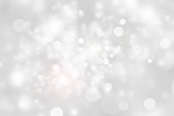 Белый Серый Размытый Абстрактный Фон Боке Рождество Размыло Красивые Блестящие — стоковое фото