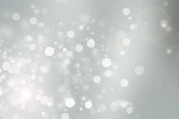 Белый Серый Размытый Абстрактный Фон Боке Рождество Размыло Красивые Блестящие — стоковое фото