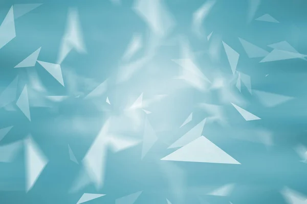 abstract background with blue and white triangles