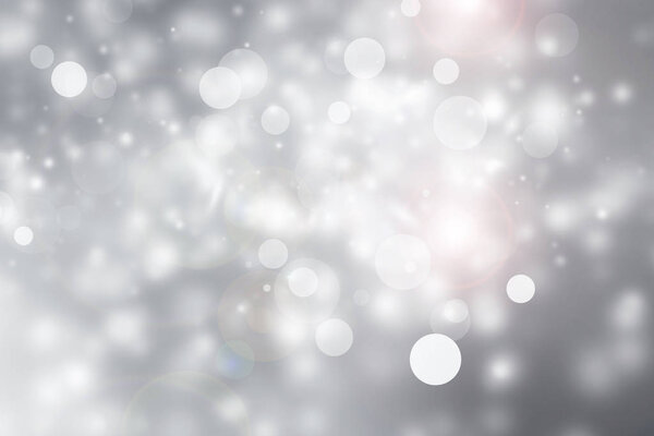 christmas background with snowflakes, defocused, shiny stars