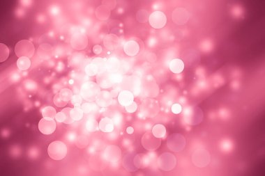 Bokeh ışıkları olan pembe soyut arkaplan