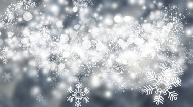 beyaz kar bulanıklığı soyut arka plan. Bokeh Noel bulanık güzel parlak Noel ışıkları