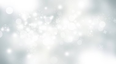 beyaz kar bulanıklığı soyut arka plan. Bokeh Noel bulanık güzel parlak Noel ışıkları