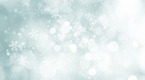 Fondo Navidad Con Copos Nieve Nieve —  Fotos de Stock