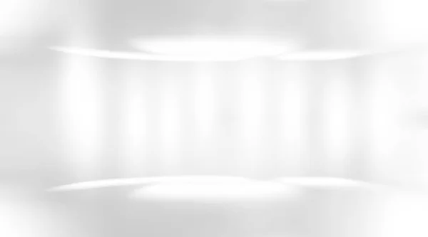 white empty room with light spotlight.