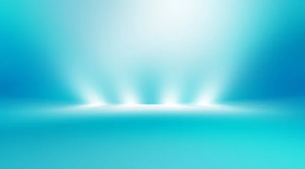 Ürününüzü göstermek ve arka planda kullanmak için kullanılan mavi boş oda stüdyo gradyanı