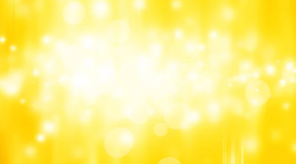 Yellow Abstract Background Bokeh Lights — 图库照片