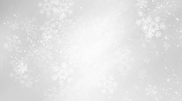 Fond Abstrait Flou Blanc Bokeh Noël Brouillé Belles Lumières Noël — Photo